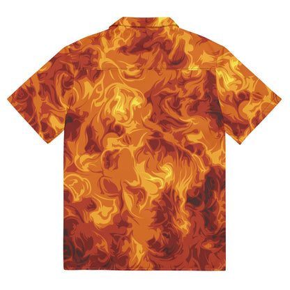 SSUR©️ FLAME Button Shirt