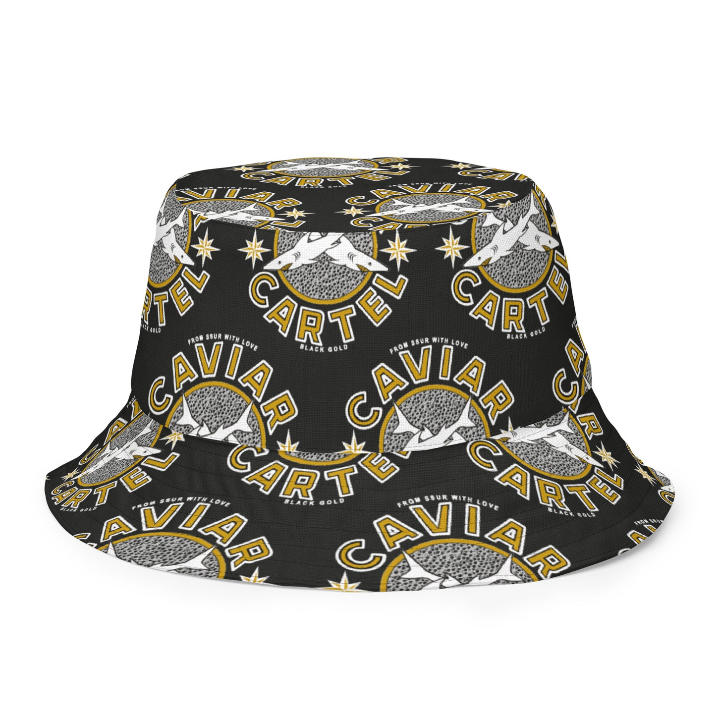 CAVIAR CARTEL®️ Logo Reversible bucket hat