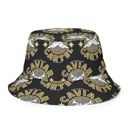 CAVIAR CARTEL®️ Logo Reversible bucket hat