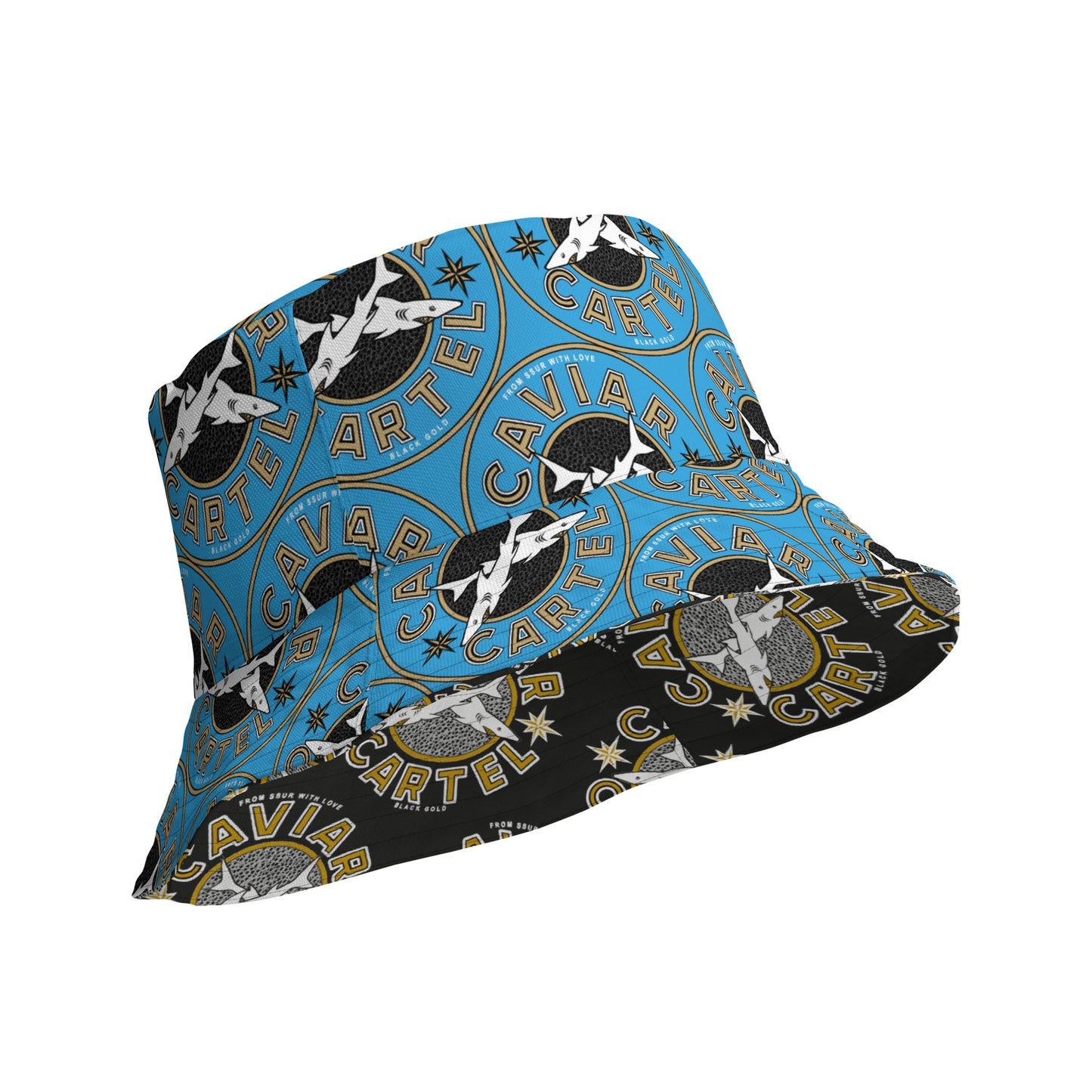 CAVIAR CARTEL®️ Logo Reversible bucket hat