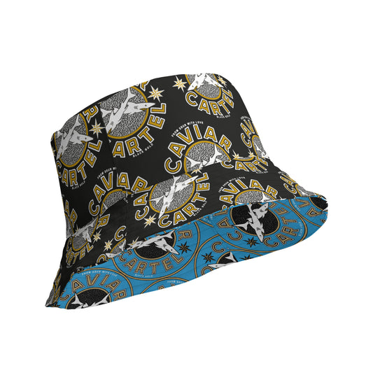 CAVIAR CARTEL®️ Logo Reversible bucket hat