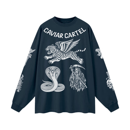 CAVIAR CARTEL CRIMINAL Oversized Long Sleeve T-Shirt