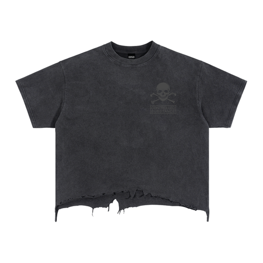 CONTROLLED SUBSTANCE THE VOID Distressed T-Shirt