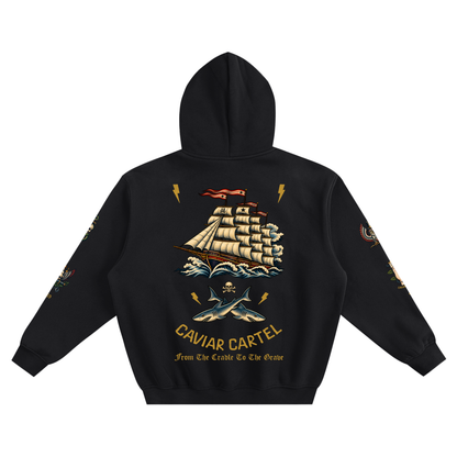 CAVIAR CARTEL  FROM THE CRADLE TO THE GRAVE Fleeced Boxy Hoodie