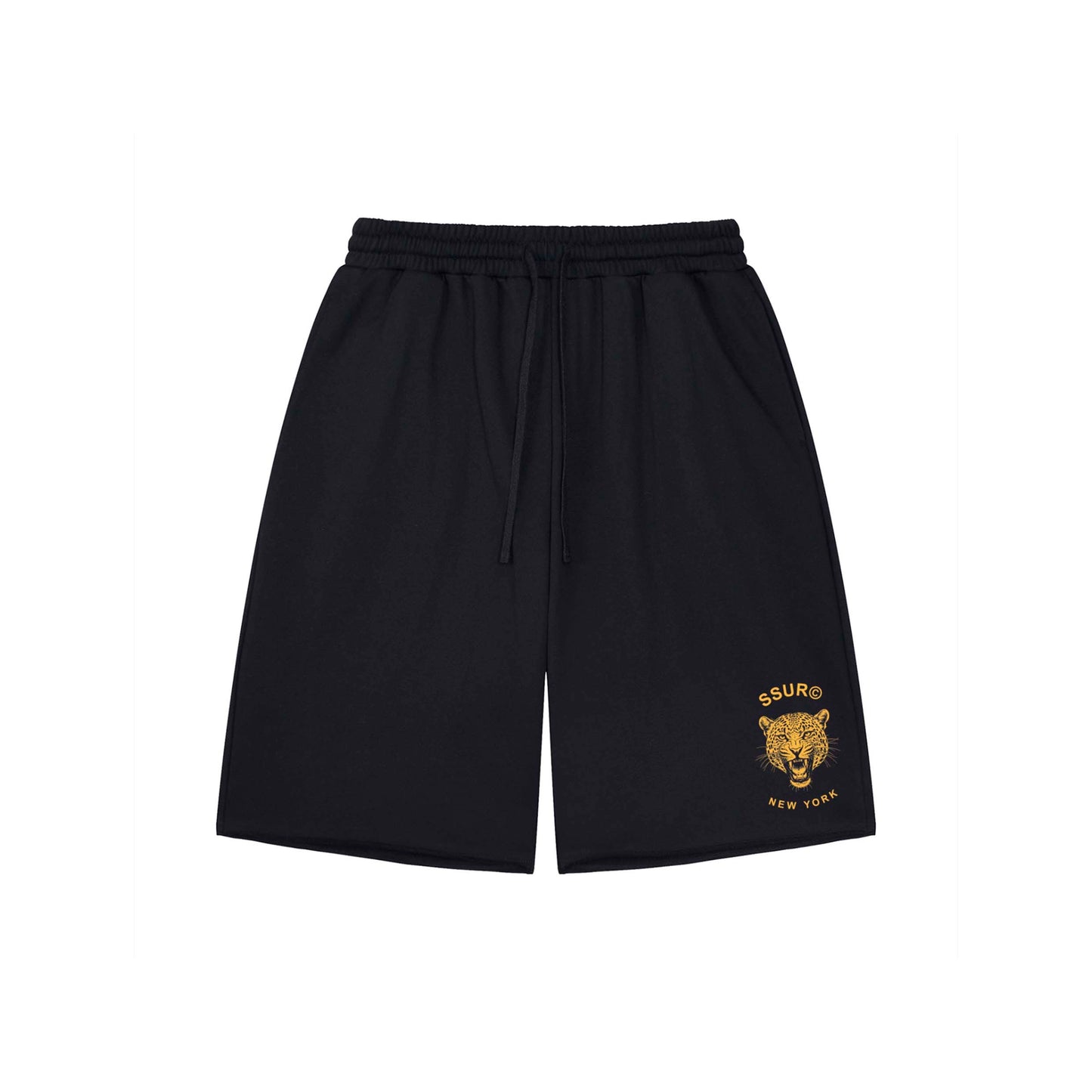 TOP OF THE FOOD CHAIN Loose Raw Edge Shorts