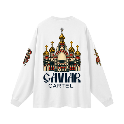 CAVIAR CARTEL  FROM THE CRADLE TO THE GRAVE Oversized Long Sleeve T-Shirt