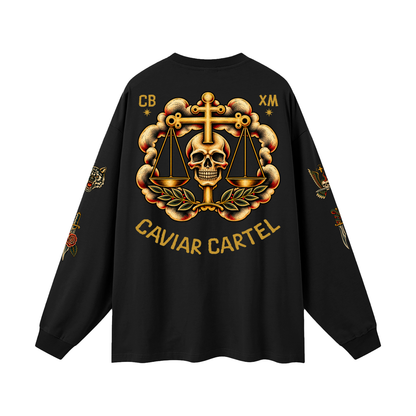 CAVIAR CARTEL  FROM THE CRADLE TO THE GRAVE Oversized Long Sleeve T-Shirt