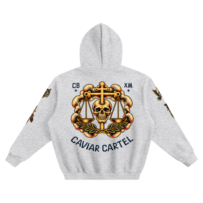 CAVIAR CARTEL FROM THE CRADLE TO THE GRAVE Fleeced Boxy Hoodie