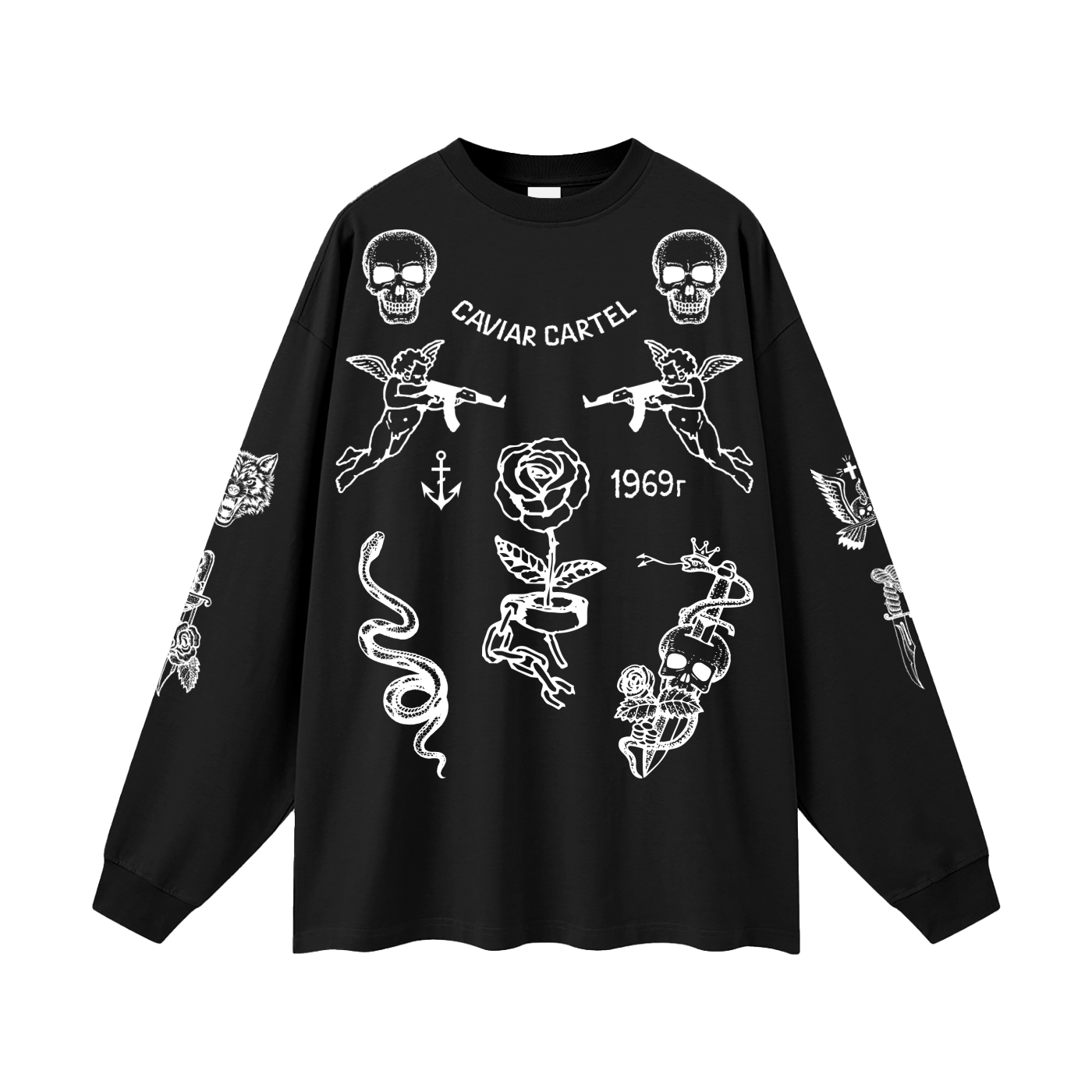 CAVIAR CARTEL®️ Oversized Unisex Long Sleeve T-Shirt
