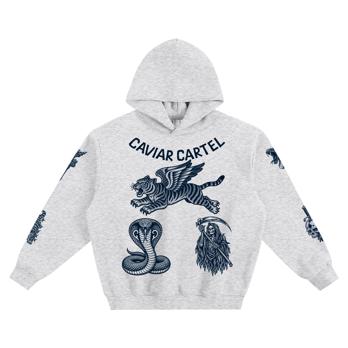 CAVIAR CARTEL CRIMINAL Fleeced Boxy Hoodie