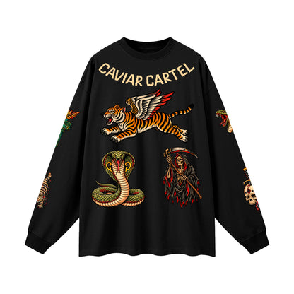 CAVIAR CARTEL CRIMINAL Oversized Long Sleeve T-Shirt