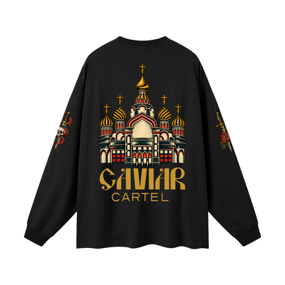 CAVIAR CARTEL  FROM THE CRADLE TO THE GRAVE Oversized Long Sleeve T-Shirt