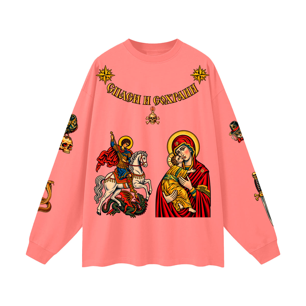 CAVIAR CARTEL CRIMINAL Oversized Long Sleeve T-Shirt