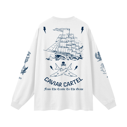 CAVIAR CARTEL®️ Oversized Unisex Long Sleeve T-Shirt