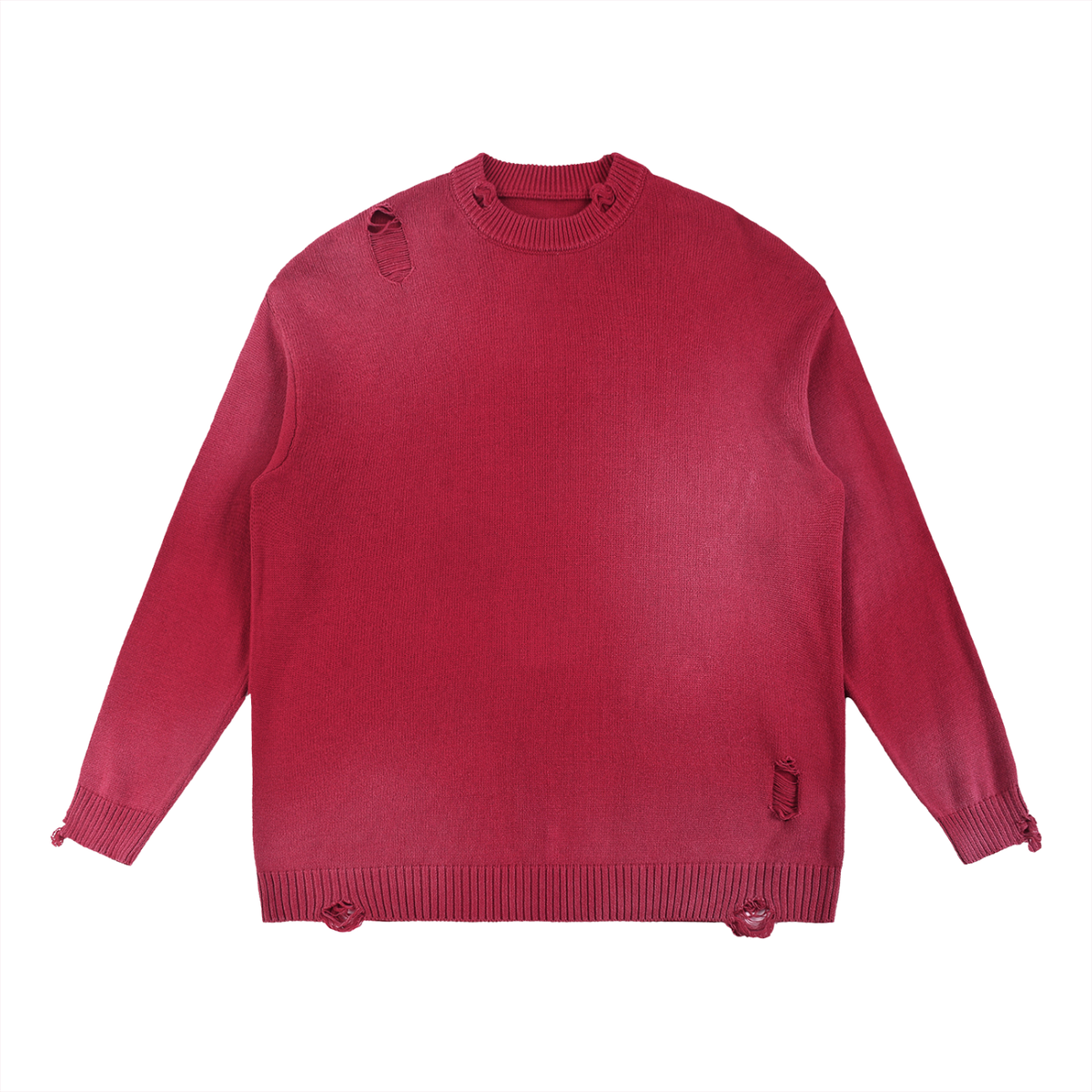 CONTROLLED SUBSTANCE LOGO Distressed Sweater