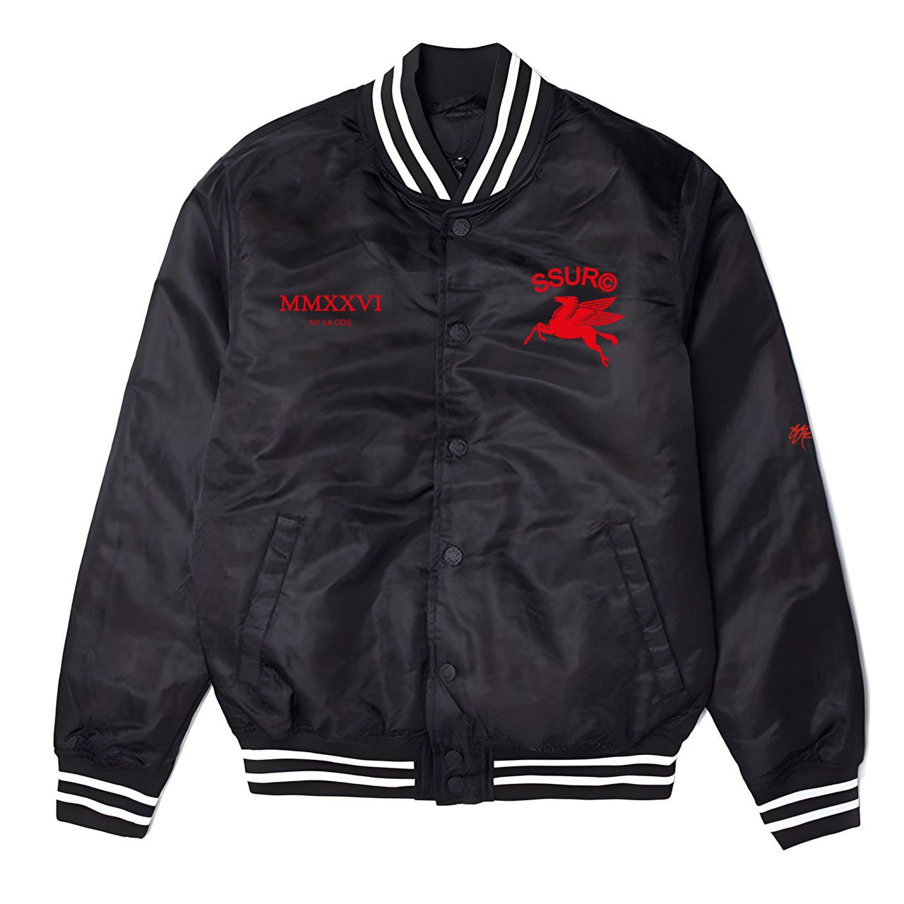 SSUR©️PEGASUS satin team jacket