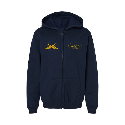 CAVIAR CARTEL®️ Logo KIDS Zip Hoodie