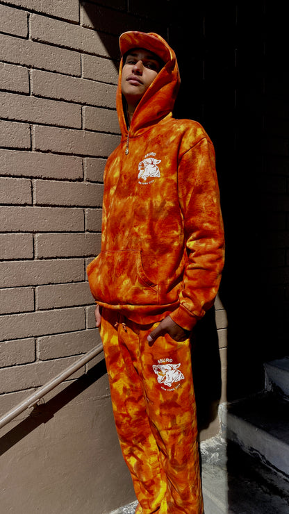 FURY FIRE TIE DYE HOODY